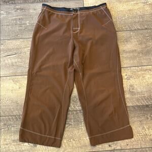 REI Women's Brown Cargo Capri Hiking Pant Size Large